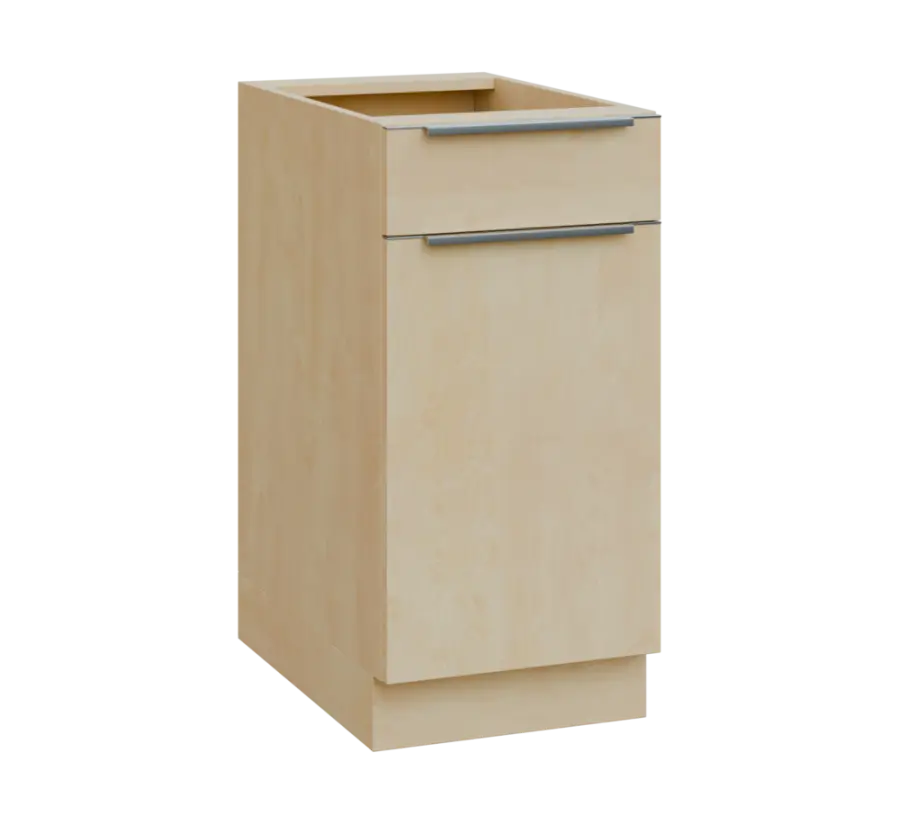 SIS - 4DZ spodní skříňka, 1-dveřová, 1-zásuvková, pravá, 870x400x600, bříza světlá